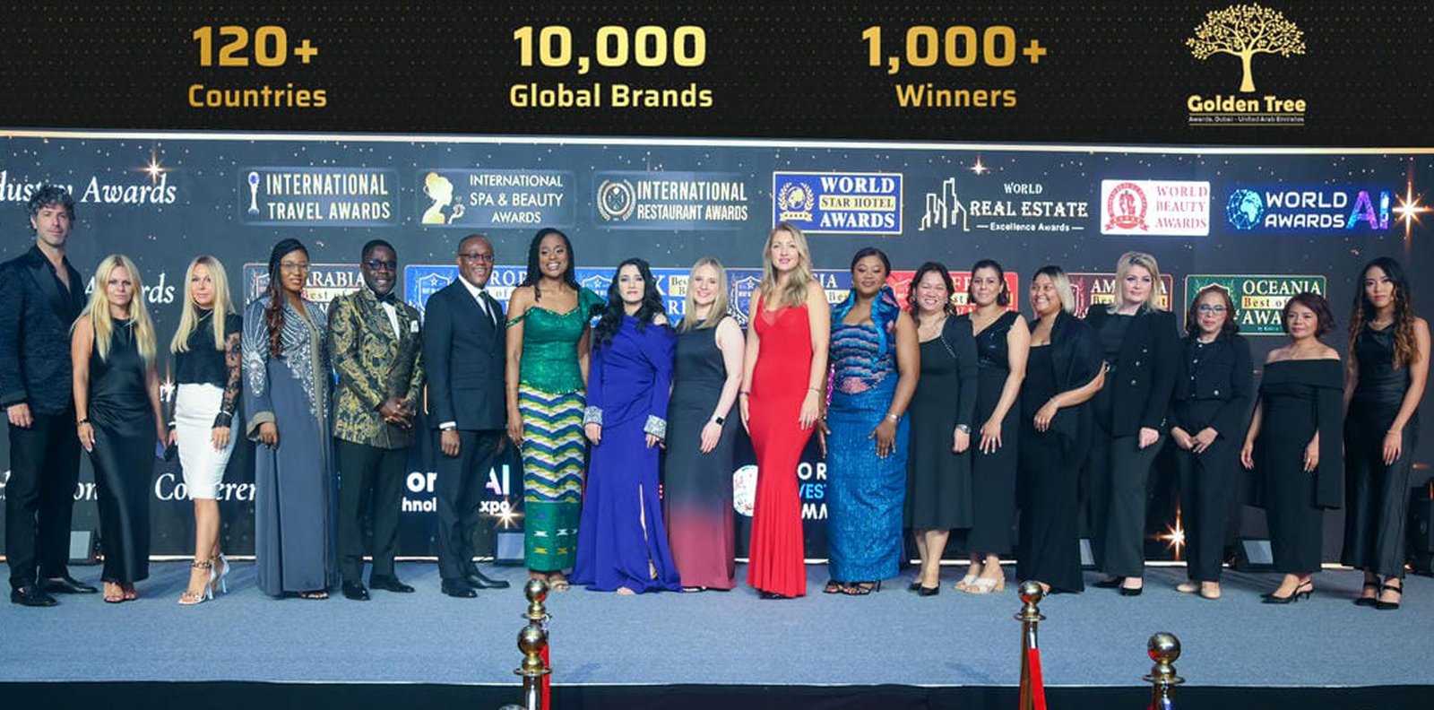 SaaS founders celebrated at the Golden Entrepreneur Awards gala in Dubai