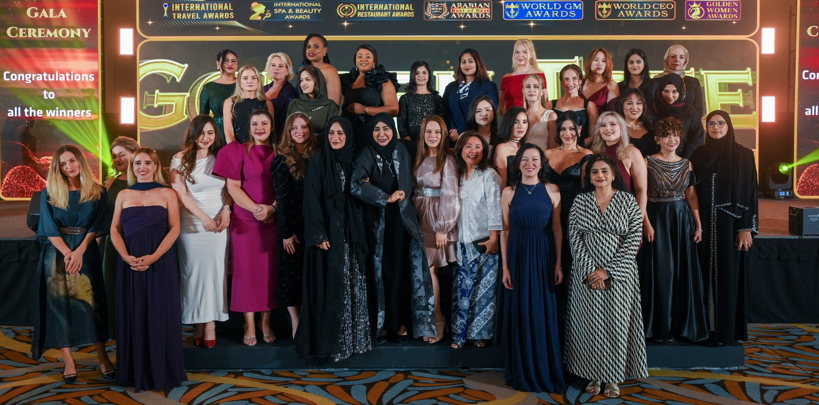 Young entrepreneurs celebrated at the Golden Entrepreneur Awards gala in Dubai
