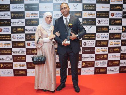 Golden Entrepreneur Awards AI Generated Digital Winner Certificate